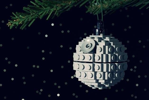 Lego birodalmi csillag karácsonyfára